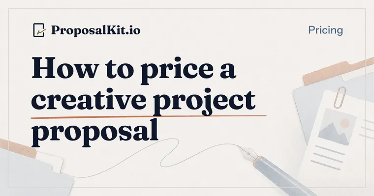 How to price a creative project proposal
