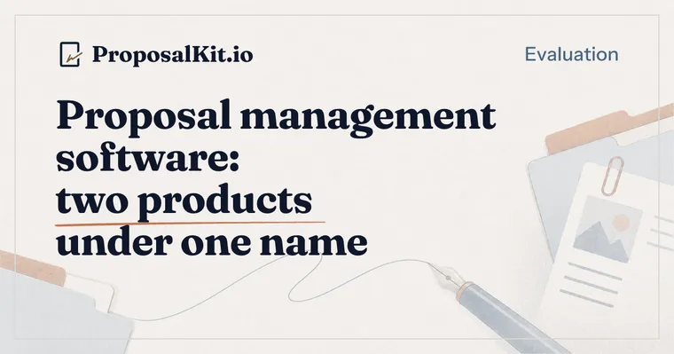 Proposal management software: two products under one name